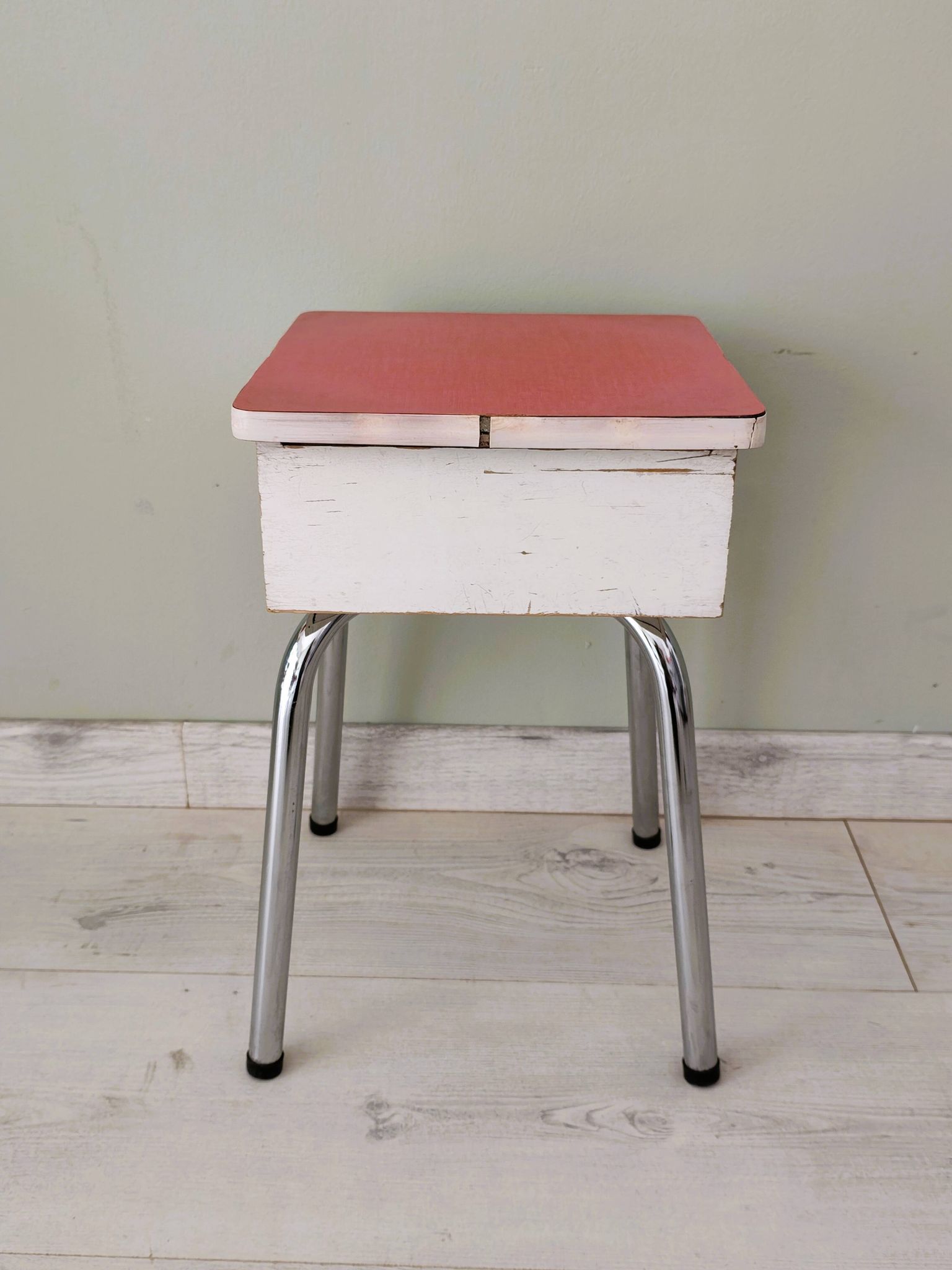 Vintage storage stool