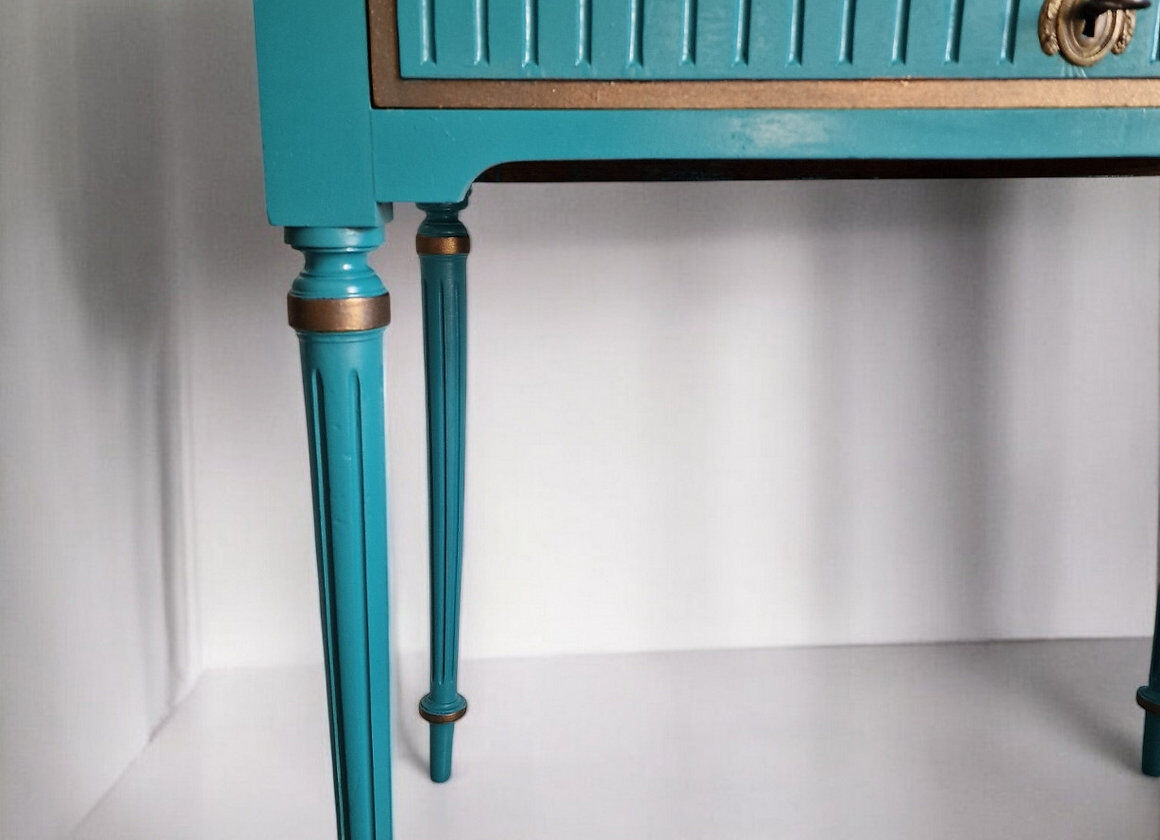 Small Louis XVI blue desk Sarcelles