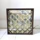 Pair of wooden frame wall lights, Odreco