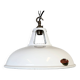 Industrial White Enamel Factory Pendant Lamp from Thorlux, 1960s