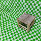 Green azilal berber carpet 280 x 194 cm