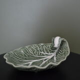 Cabbage leaf trinket bowl