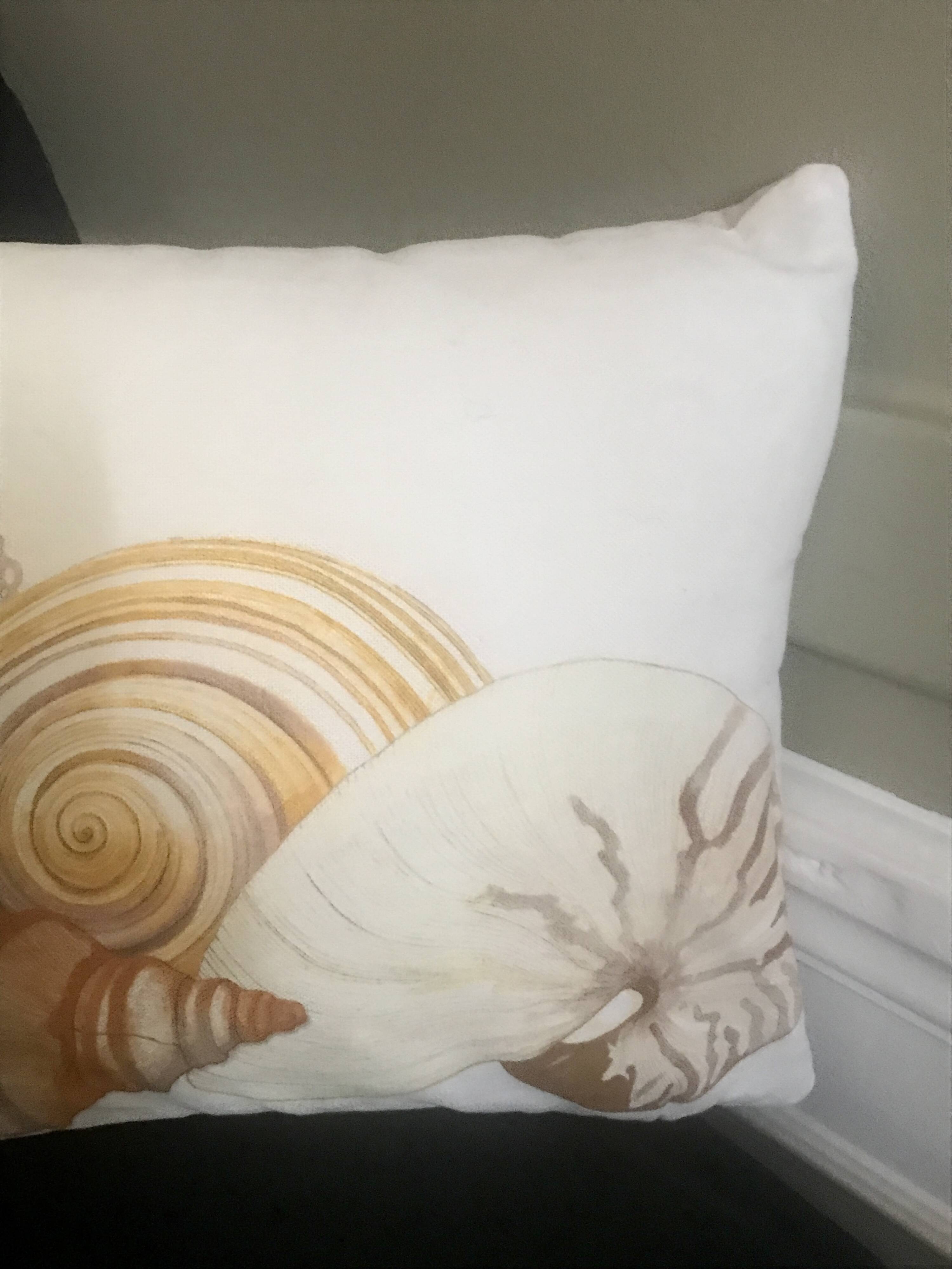 Shell and Coral cushion