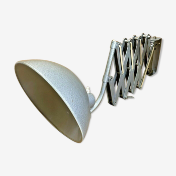 Beautiful accordion wall lamp 50,60', vintage lamp zigzag industrial design