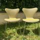Set of 2 Jacobsen number 7 chairs, first series 1960.