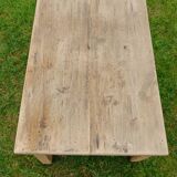 Table de ferme basse bois brut