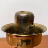 Brass and glass candle holder by Harald Buchrucker, mid-century, 1960s.