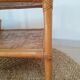 Square bamboo coffee table 70s - vintage