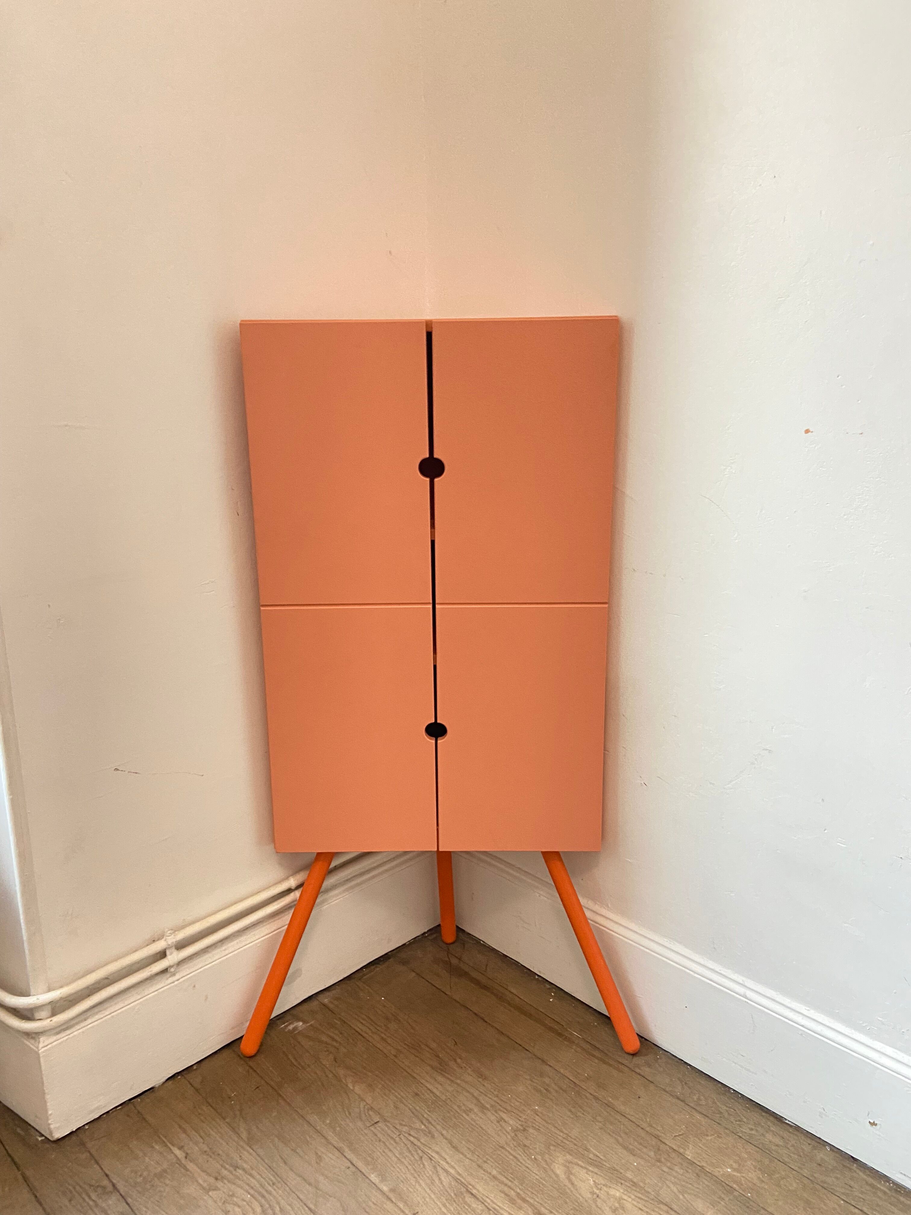 Mini corner cabinet pink IKEA model PS 2014