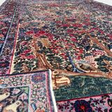 Ancient Persian carpet, Kirman Laver, circa 1880