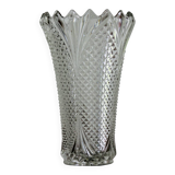 Crystal vase size - Diamond point pattern
