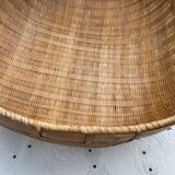 Round Basket made of Asian bamboo