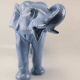 Light blue ceramic elephant