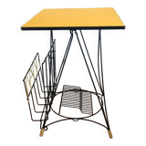 Side table for vintage vinyl records.
