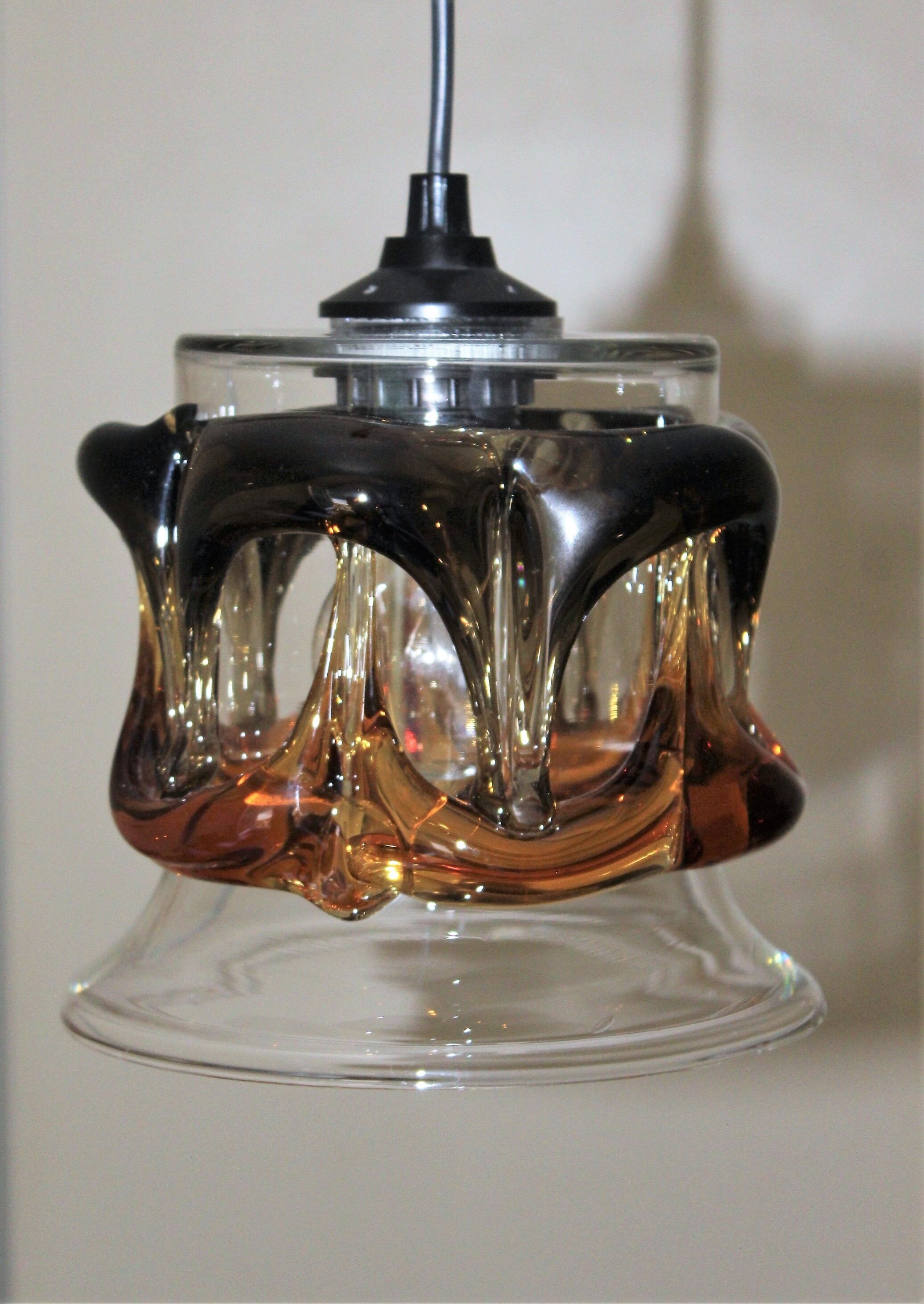 Hanging lamp glass from murano