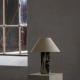 Ceramic table lamp, Danish studio, mid-20th century by Jeppe Hagedorn-Olsen.