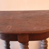 Solid oak console. Late 19th century