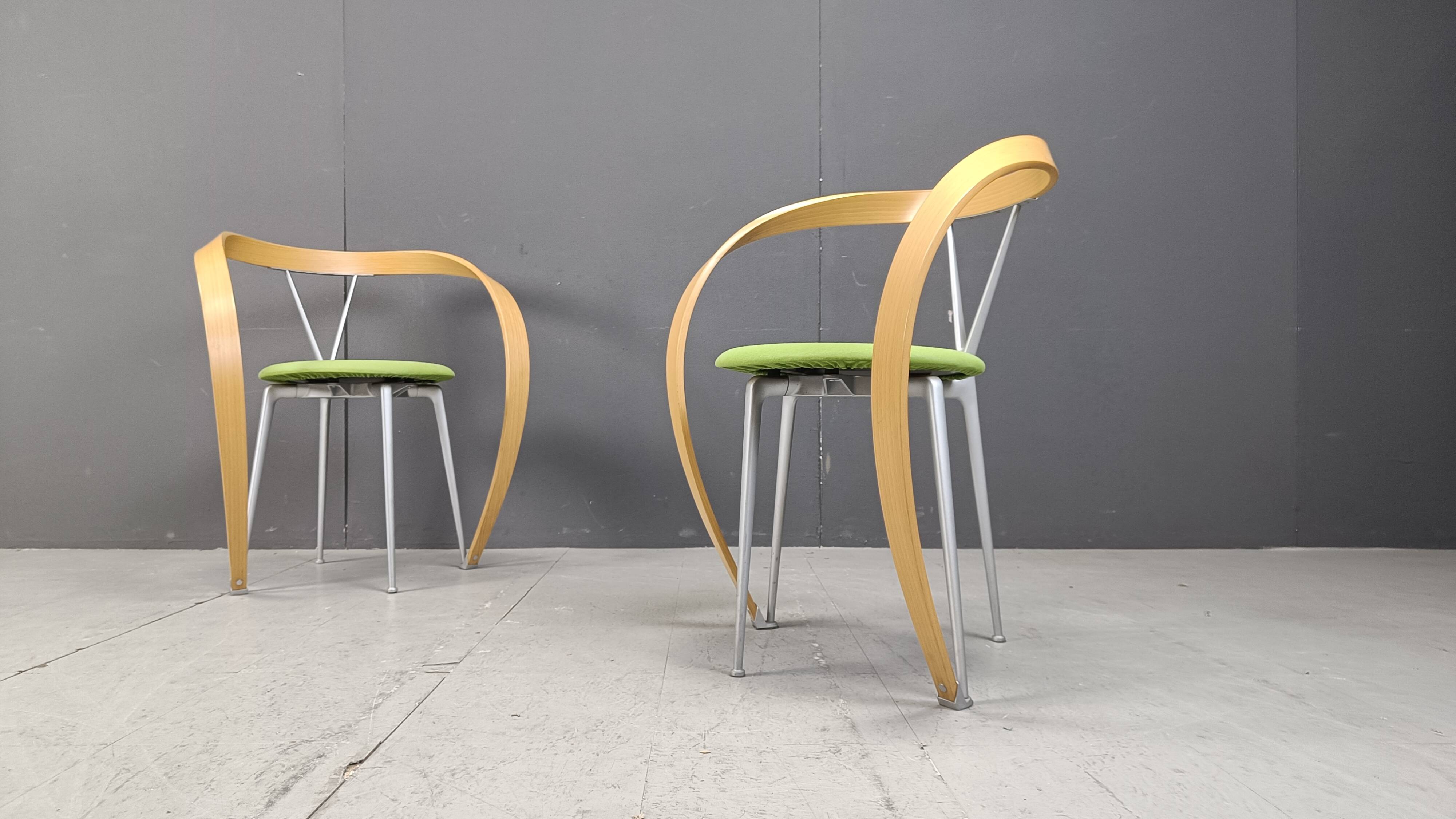 Revers Dining Chairs by Andrea Branzi for Cassina, 1993