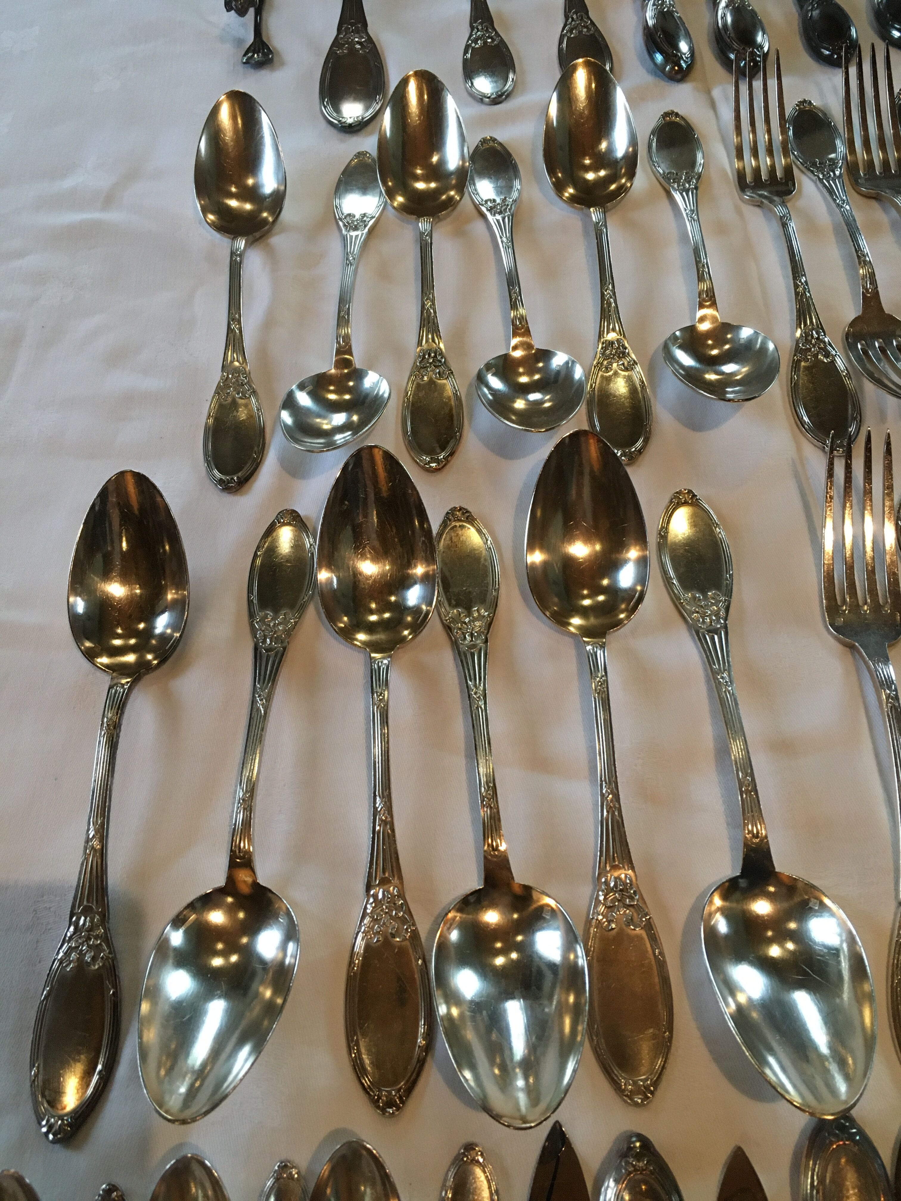 Cutlery housewife 12 people Boulenger Louis XVI