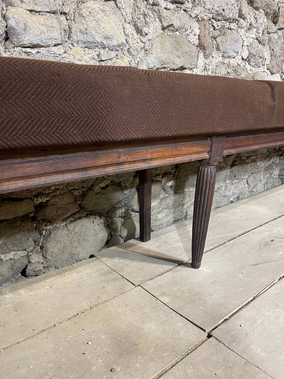 Parisian bistro bench