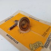 Vintage furniture knob in Louis XVI style, gilded with fine gold.