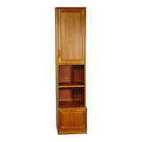 Teak module cabinet narrow Skandi Design shelf 3, 1970s