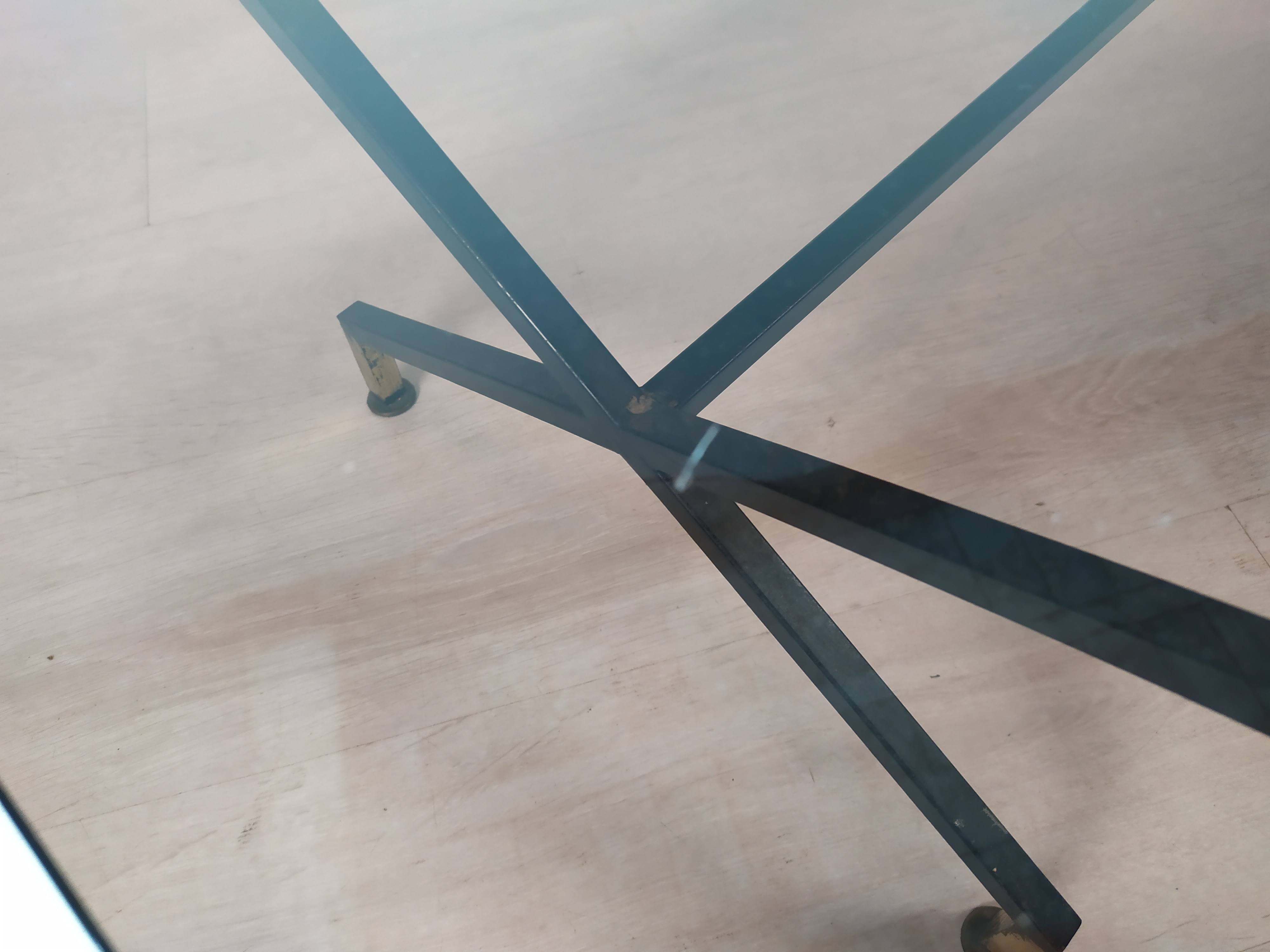 Table basse vintage verre