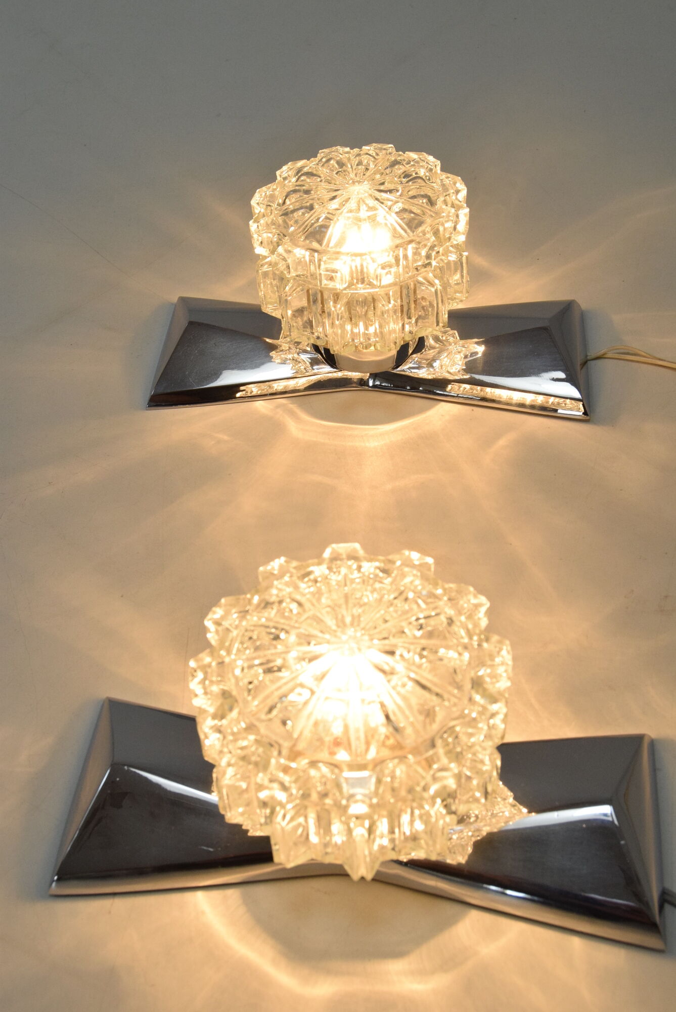 Pair of mid-century Wall Lamps,by  Hemi,Sweden,1960