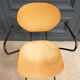 Office chair 1960 tubular seat skaï patina cream