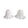 Pair of tulip lampshades in porcelain