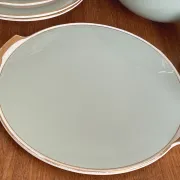 Villeroy & Boch table service in celadon green and ivory - 102 pieces