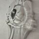 vintage large wave crystal blown coupe centrepiece 42cm style