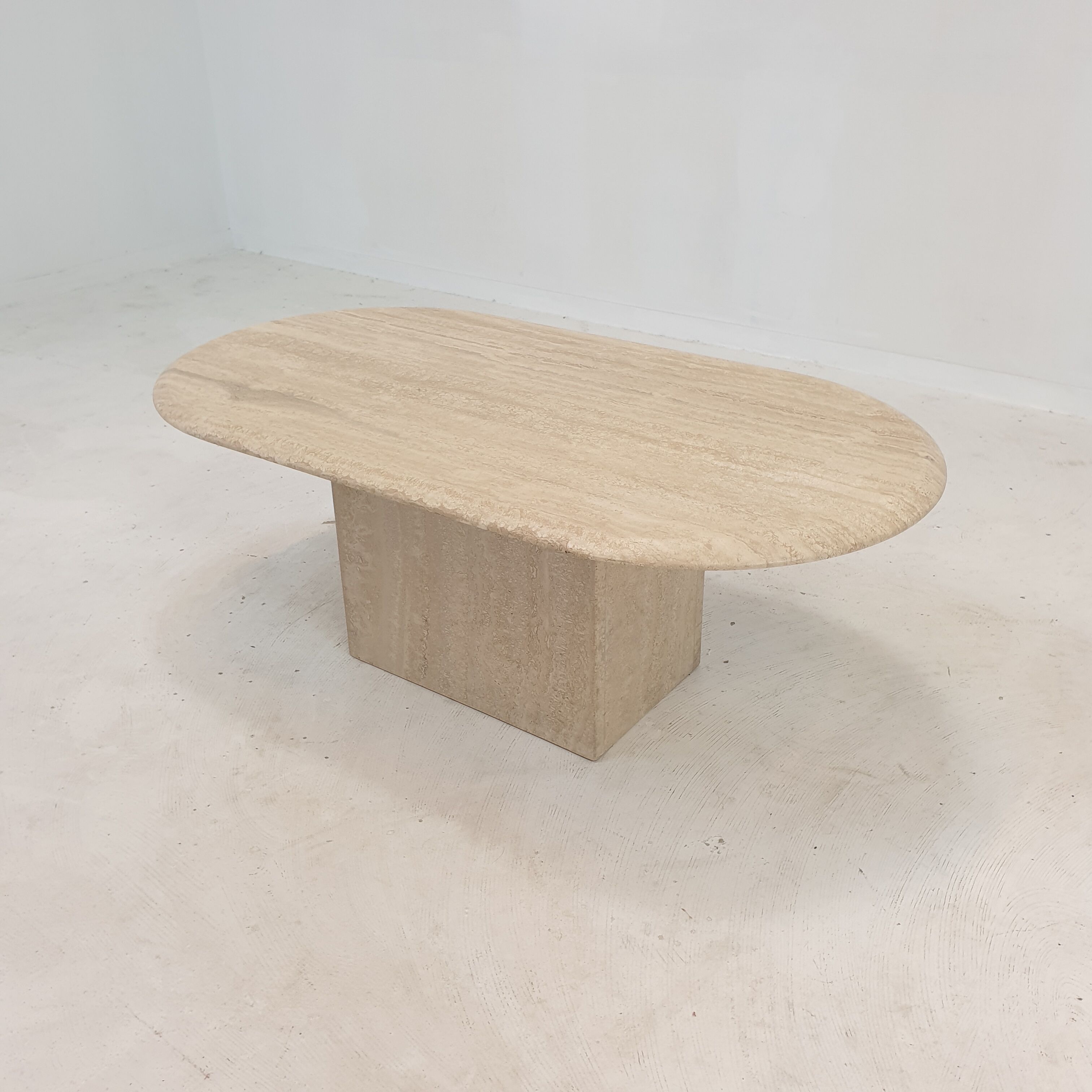 Italian Travertine Coffee Table, 1980's