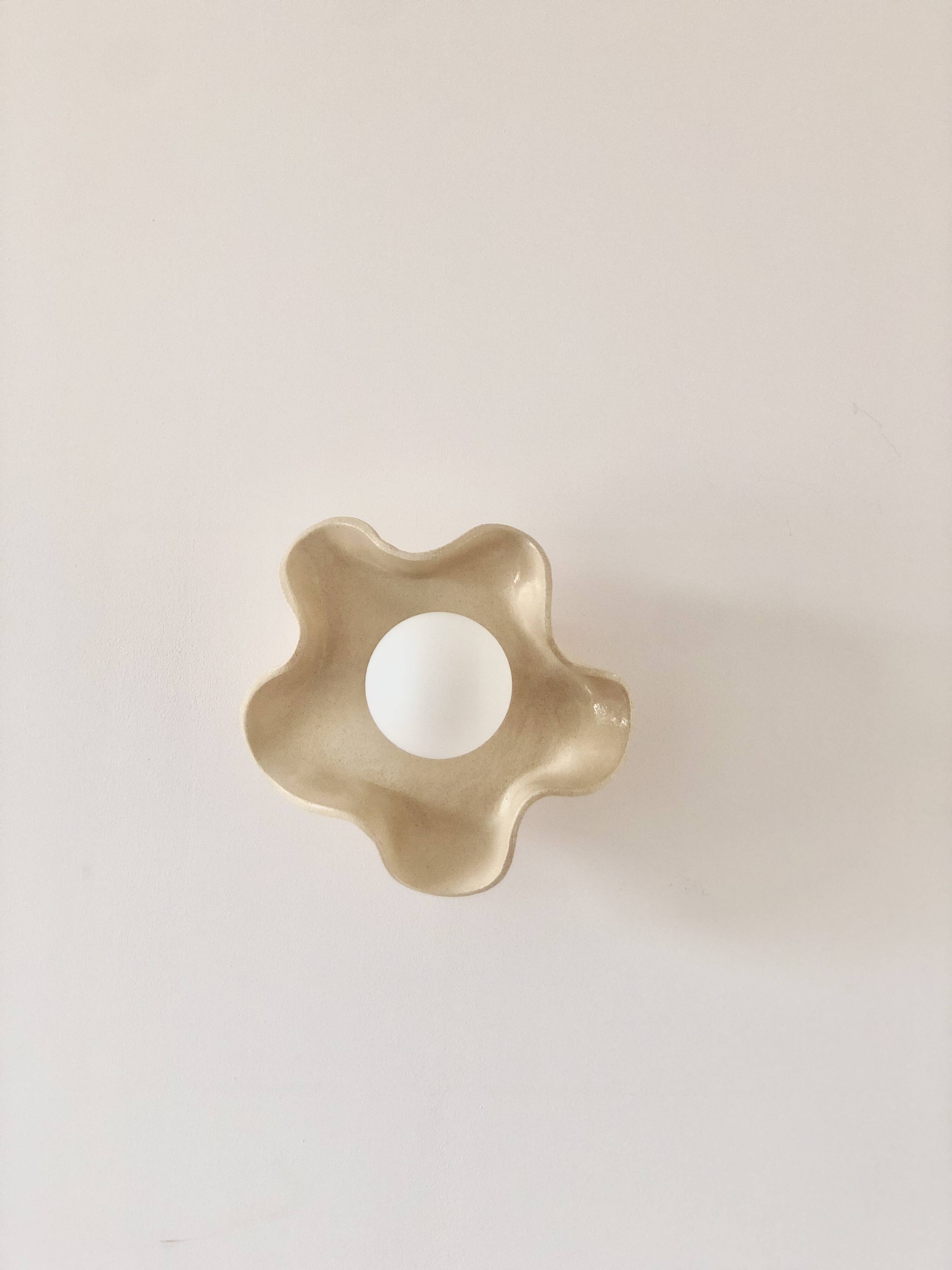 Applique murale en céramique Jelly - Carré Coco - Sable