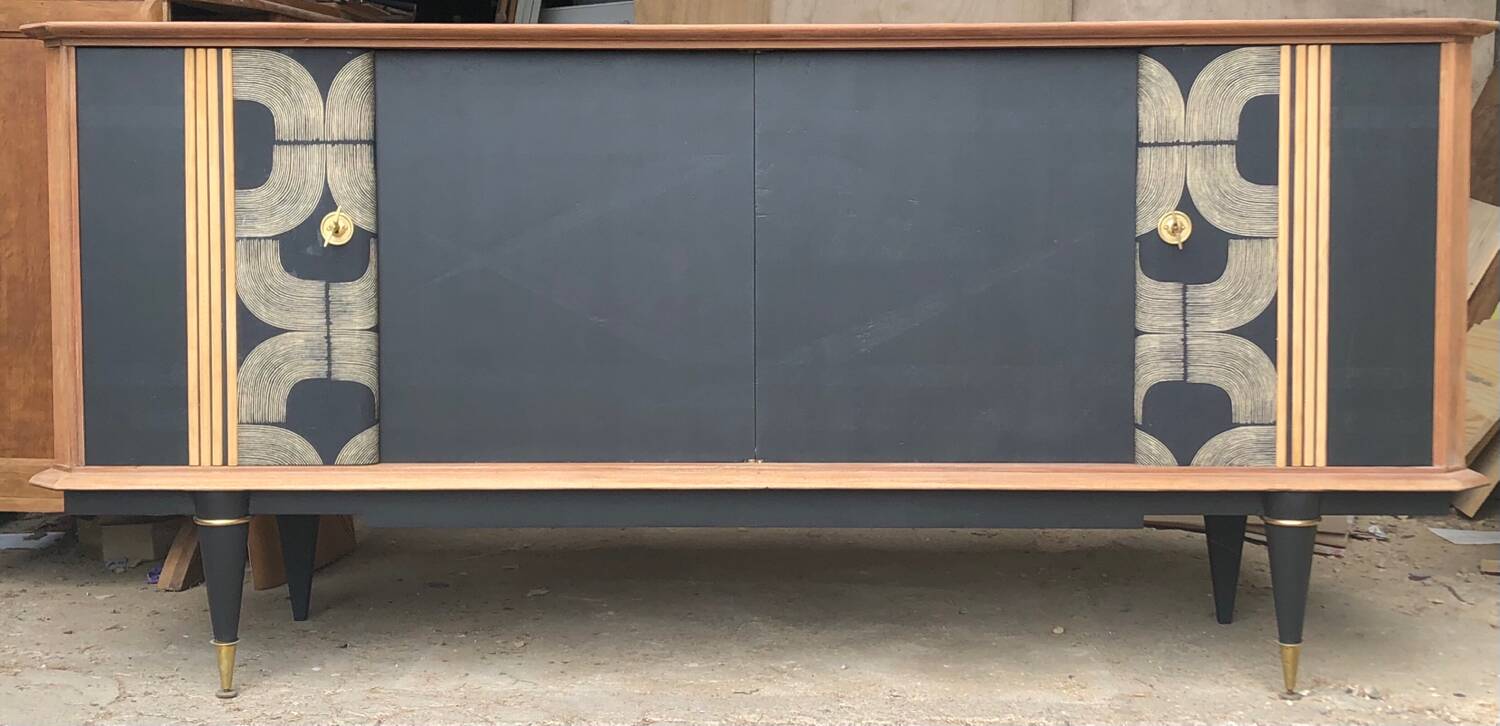 Black vintage sideboard