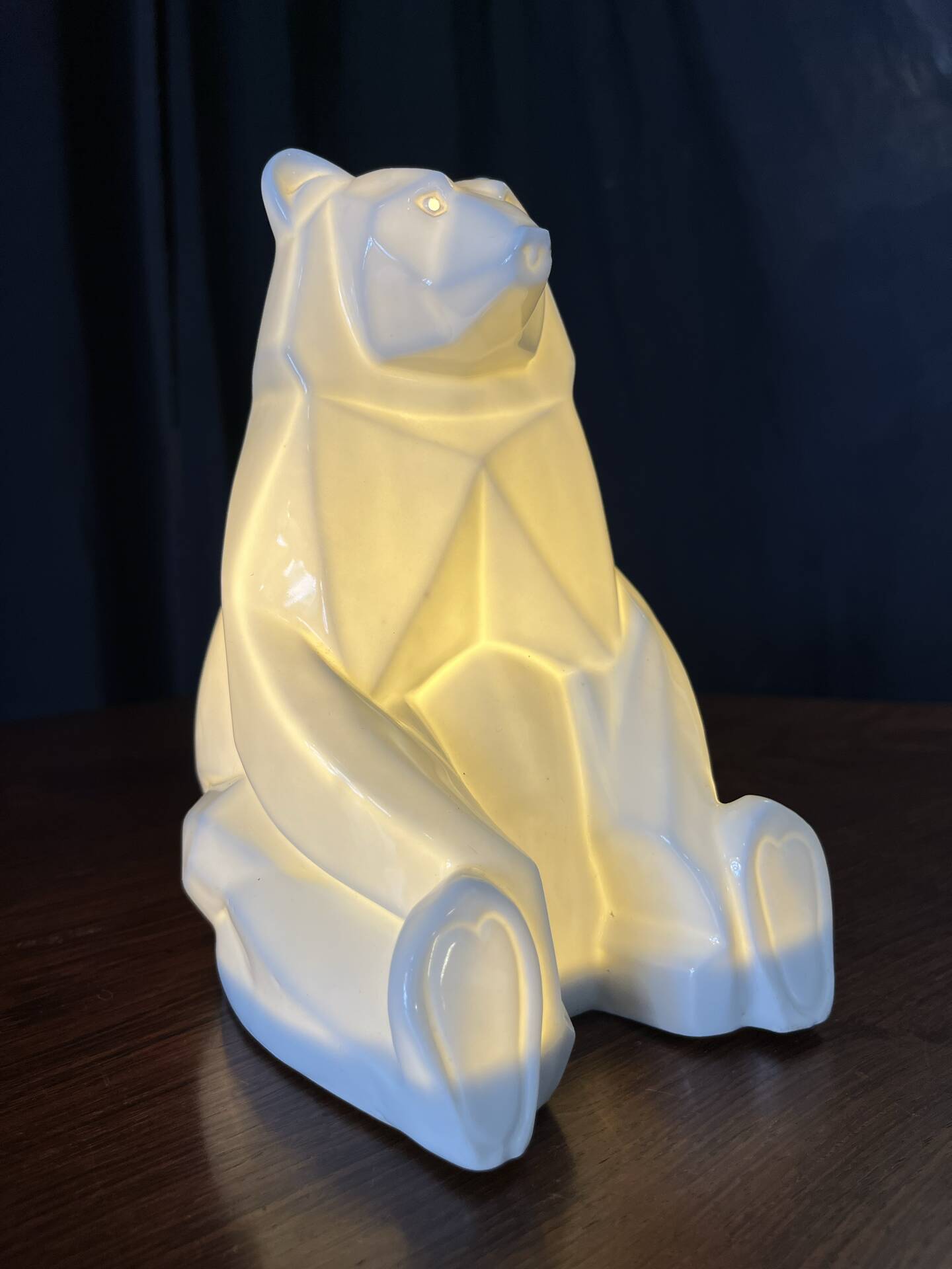 Petite lampe Art Déco ours polaire