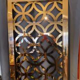 Vintage copper screen panel, sculpted, 1970s/80s, metallic color