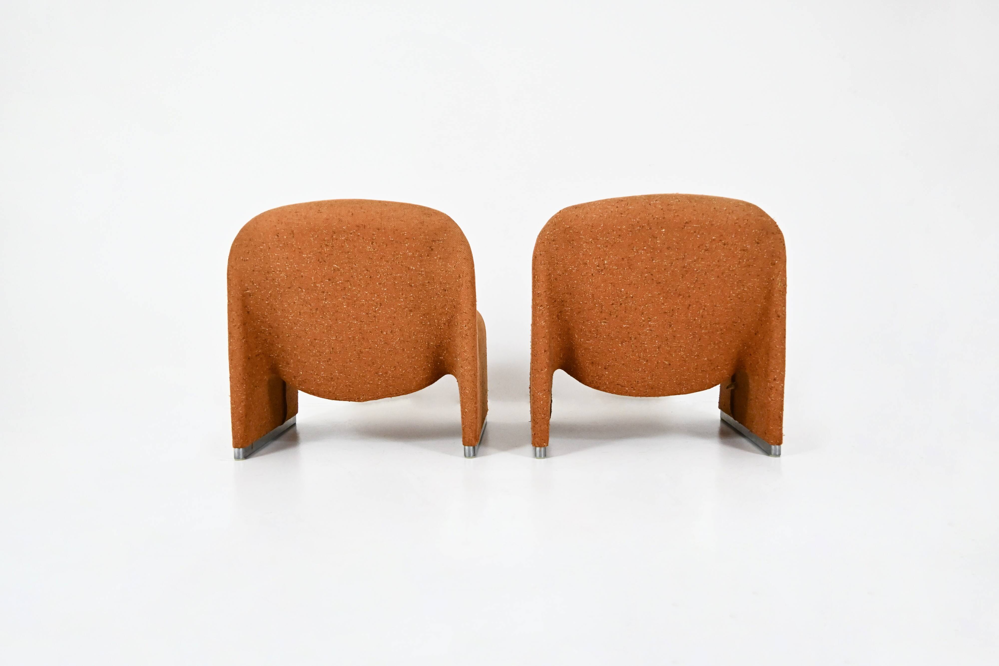 Pair of Alky Armchairs by Giancarlo Piretti for Anonima Castelli, 1970s