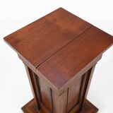 Console ou piédestal en laiton et bois de style antique du XXe siècle