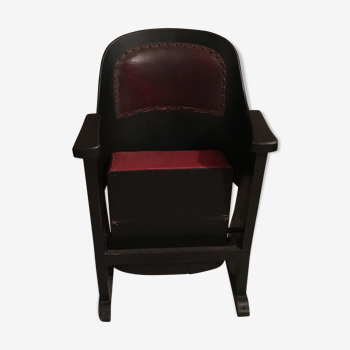 Theater jump seat armchair