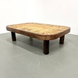 Roger Capron rectangular coffee table, "Herbiers" model