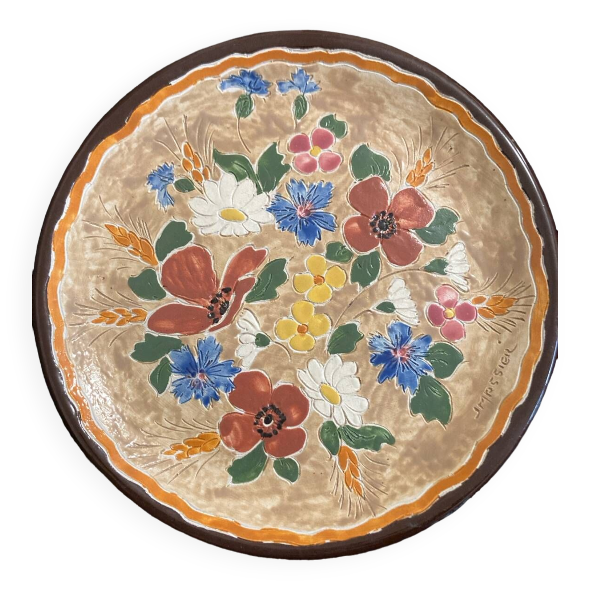 Old Vallauris plate Jerome Massier