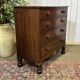 Victorian English commode from the 19th century in mahogany.