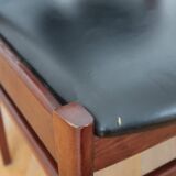 4 Scandinavian chairs skaï black