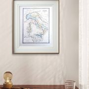 L'Italie ancienne, carte ancienne, imprimée en 1852.