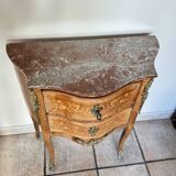 Small curved chest of drawers in Louis XV style