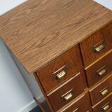 Vintage apothecary furniture in oak, Germany, 1940s