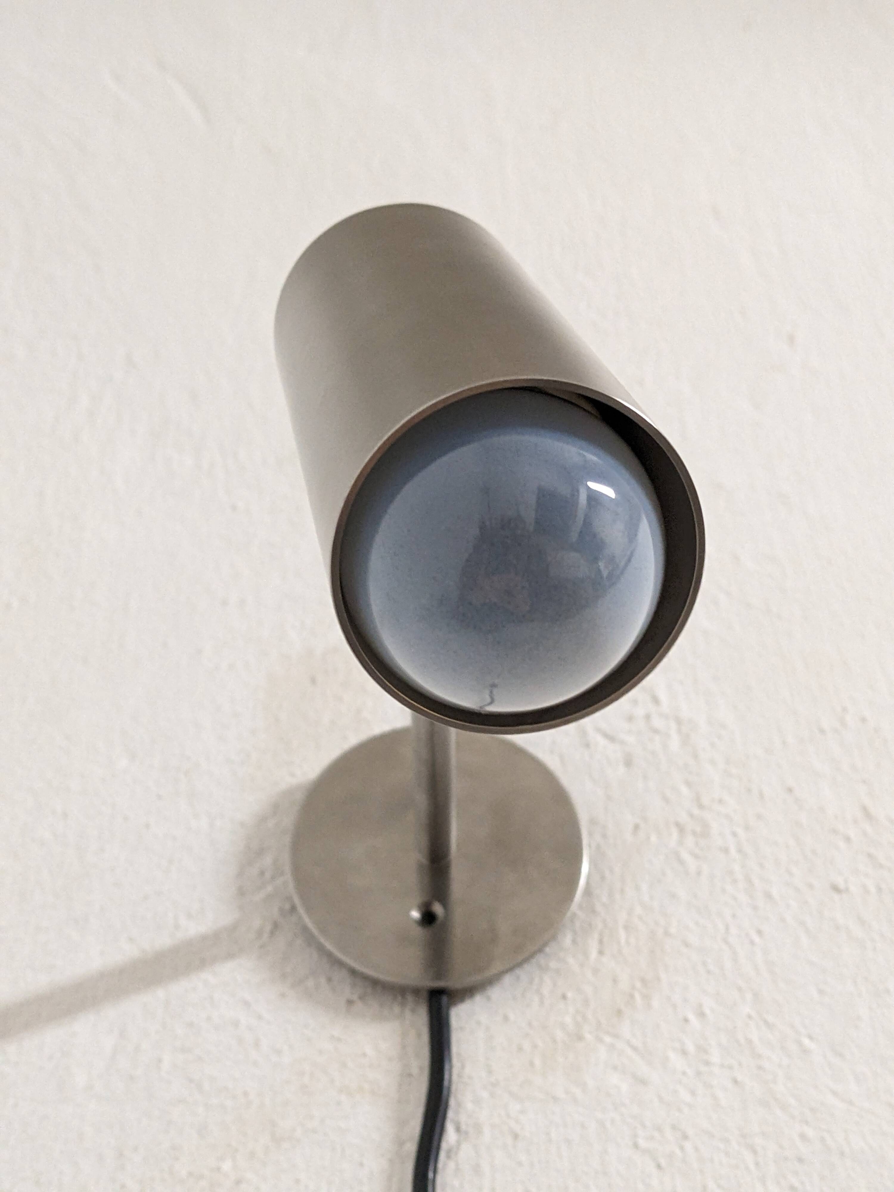 Stainless steel spotlight, 60s-70s