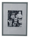 Tableau nature morte encre et pastel gras