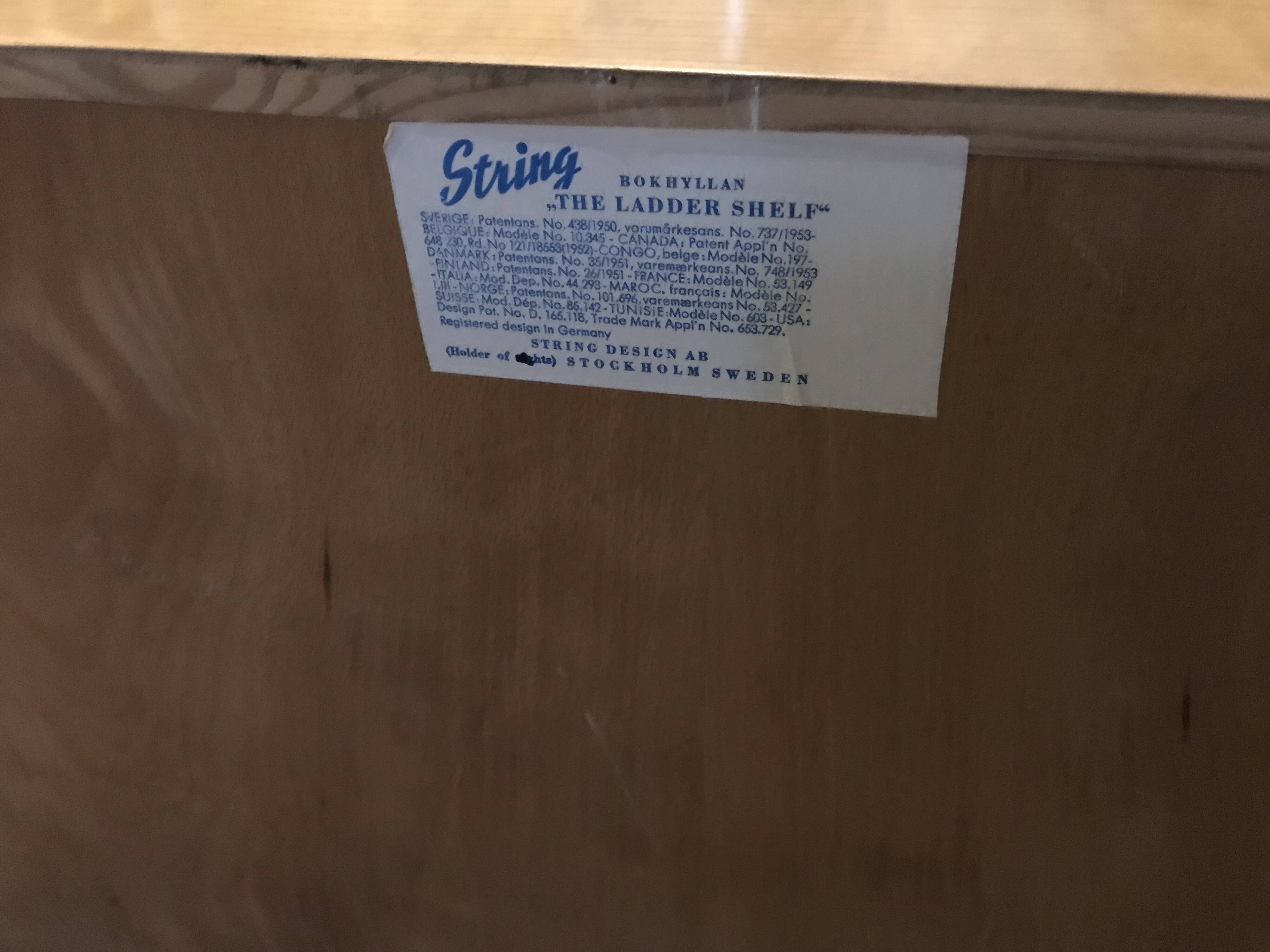 String wall unit with hanging secretary, Sweden 1960